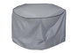 DKD Home Decor Funda de Poliéster para Mesa Redonda 132x132x75 cm, Gris Oscuro
