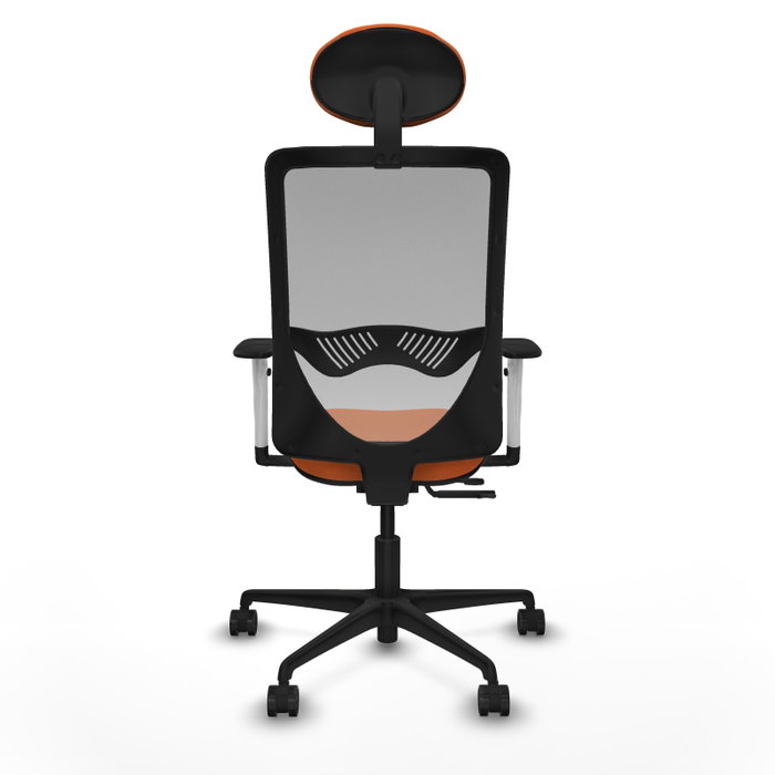 PIQUERAS Y CRESPO Silla de oficina Zulema Naranja y Gris