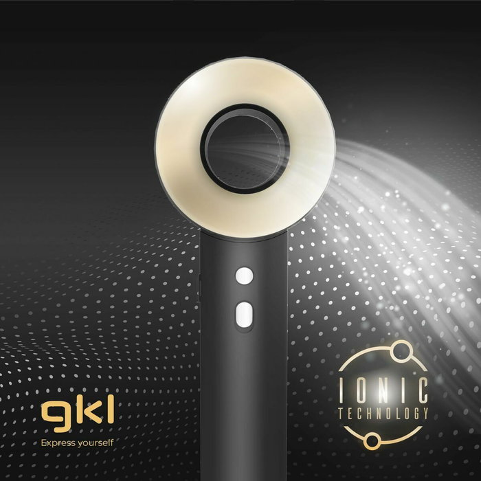 GKL PEARLSENSE Secador de pelo iónico profesional 1600W Blanco