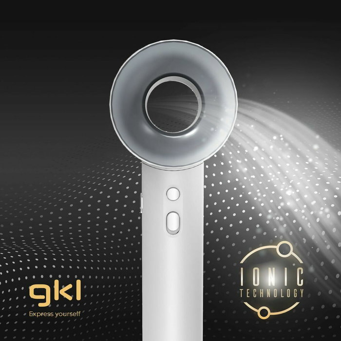 GKL PEARLSENSE Secador de pelo iónico profesional 1600W Blanco