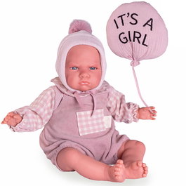 Muñecas Antonio Juan Muñeca Mi Primer Reborn Berta Globo 81394 Vinilo Bebé 3 años