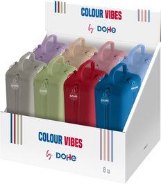 DOHE EXP 8 Portatodos de Silicona con 4 Cremalleras Colores Surtidos