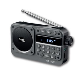 SAMI Radio SAMI FM 5W Multimedia Portátil con Batería y Grabación