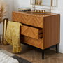 Home Deco Factory Cómoda 3 Cajones Lounge 90x49 cm h.79 cm