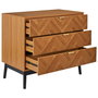 Home Deco Factory Cómoda 3 Cajones Lounge 90x49 cm h.79 cm