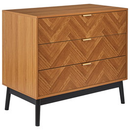 Home Deco Factory Cómoda 3 Cajones Lounge 90x49 cm h.79 cm