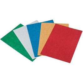 Faibo Goma Eva 40x60 cm Grosor 2 mm Purpurina Colores Surtidos Bolsa 5 Ud