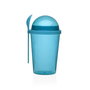 Versa Vaso Porta Alimentos con Cuchara Azul 9x16 cm (6 Unidades)
