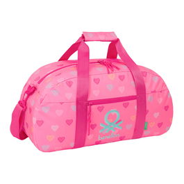 Bolsa de Deporte Benetton Heart Rosa 50 x 26 x 20 cm