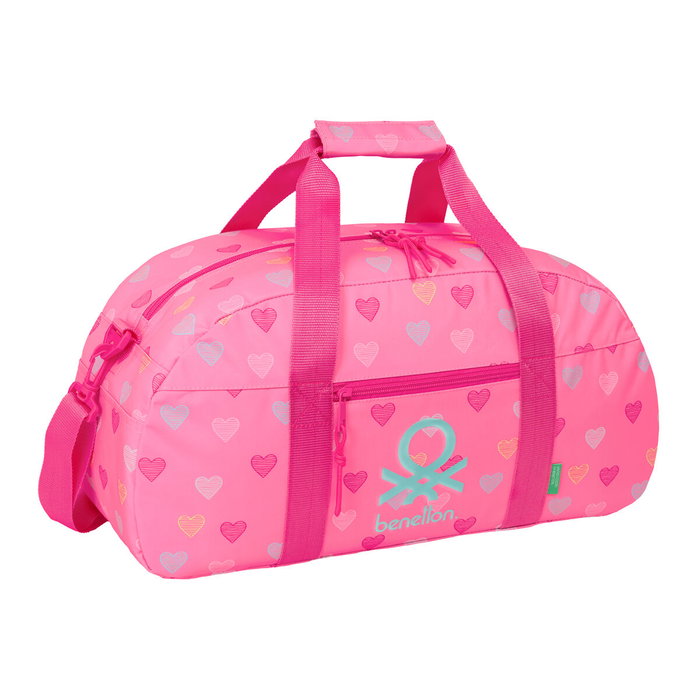 Bolsa de Deporte Benetton Heart Rosa 50 x 26 x 20 cm Bolsa de Deporte Benetton Heart Rosa 50 x 26 x 20 cm