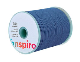 Innspiro Cordón de Algodón Encerado Azul Real 1,5mm 100m