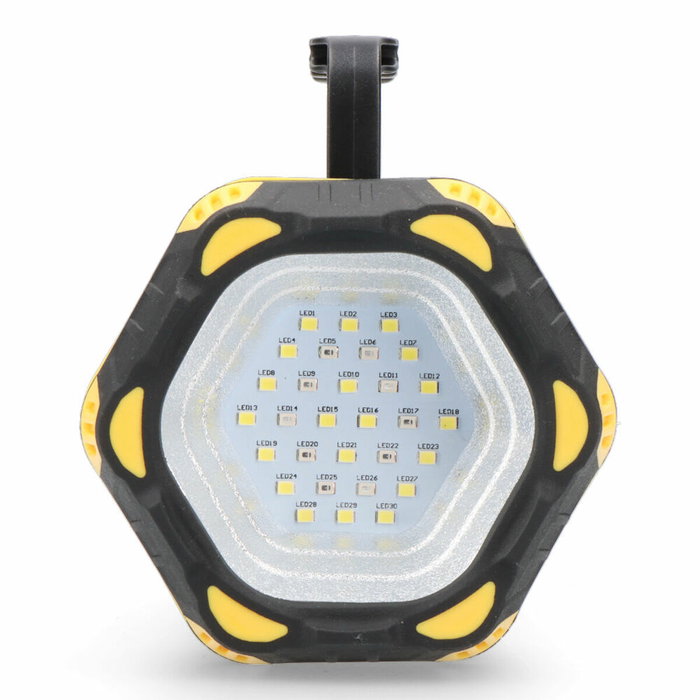 Edm Titan Guard Linterna LED de mano recargable con 3 puntos de luz