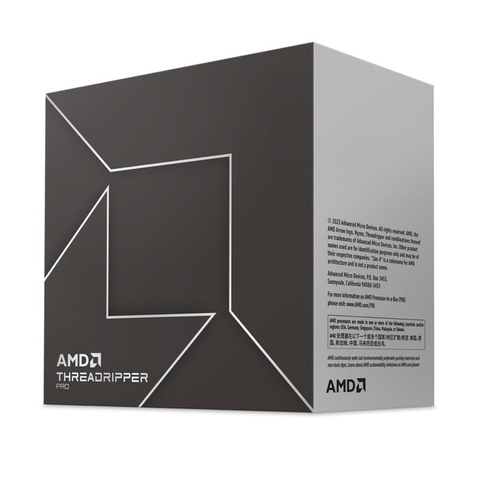 AMD Ryzen Threadripper PRO 7985WX, 64 Núcleos, 5,1 GHz, 256 MB L3, Socket sTR5, WOF