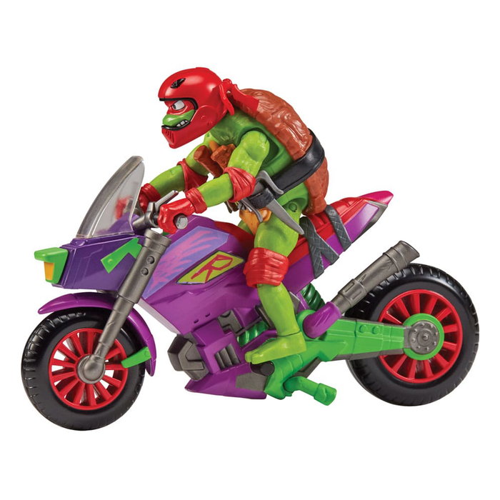 Tales of the Teenage Mutant Ninja Turtles Figura con vehículo Raphael & Purple Dragon 12 cm Tales of the Teenage Mutant Ninja Turtles Figura con vehículo Raphael & Purple Dragon 12 cm