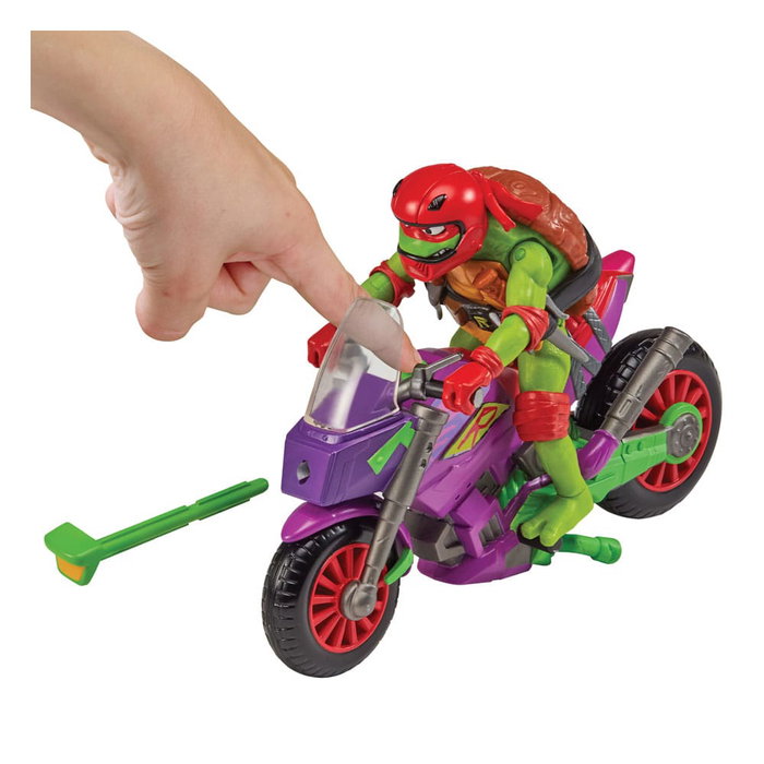 Tales of the Teenage Mutant Ninja Turtles Figura con vehículo Raphael & Purple Dragon 12 cm Tales of the Teenage Mutant Ninja Turtles Figura con vehículo Raphael & Purple Dragon 12 cm