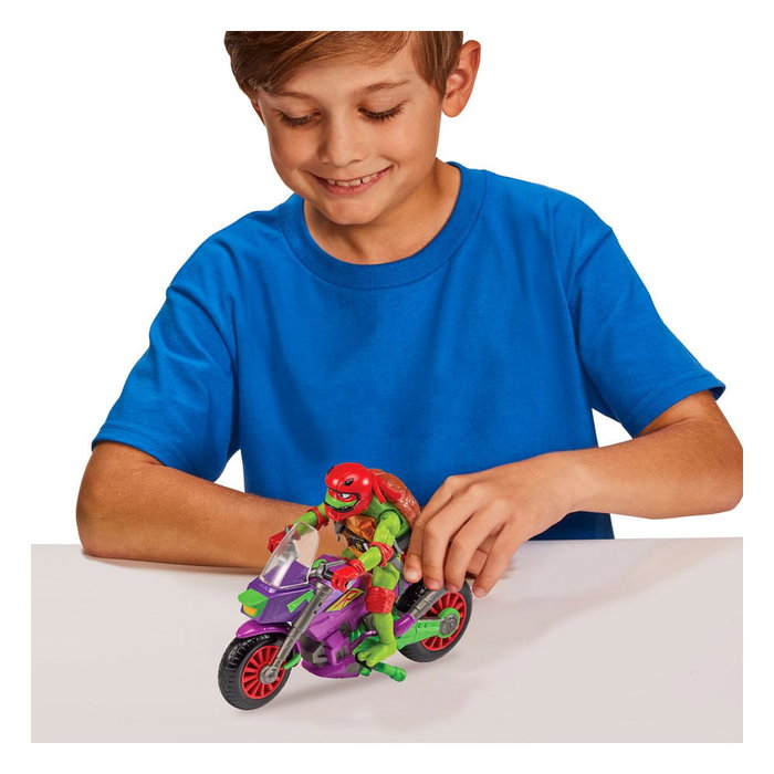 Tales of the Teenage Mutant Ninja Turtles Figura con vehículo Raphael & Purple Dragon 12 cm Tales of the Teenage Mutant Ninja Turtles Figura con vehículo Raphael & Purple Dragon 12 cm