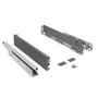 HERRAJES ALK Cajón QUBE de acero, extracción total, H90, 300 mm