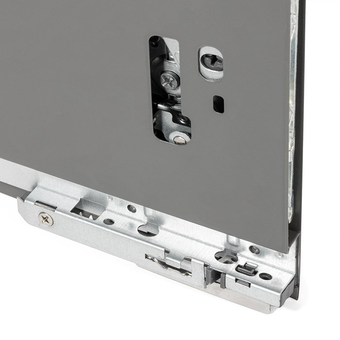 HERRAJES ALK Cajón QUBE de acero, extracción total, H90, 300 mm