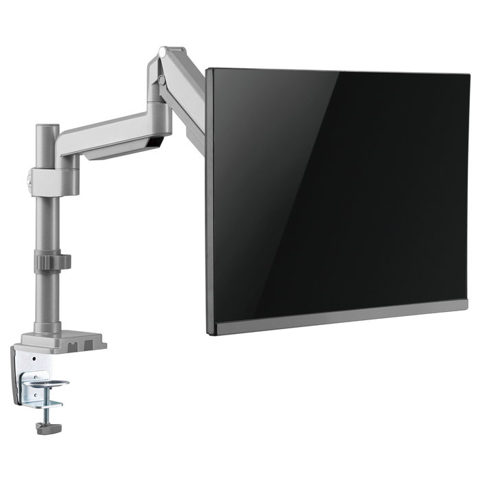 EQUIP 650112 Soporte de Monitor para Escritorio 17" a 32" Plata - Brazo de Montaje por Pinza/Atornillado, 100 x 100 mm, 9 kg