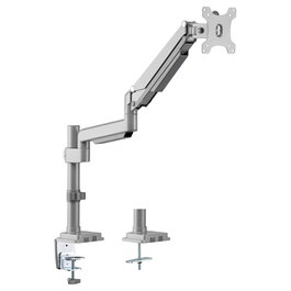 EQUIP 650112 Soporte de Monitor para Escritorio 17" a 32" Plata - Brazo de Montaje por Pinza/Atornillado, 100 x 100 mm, 9 kg