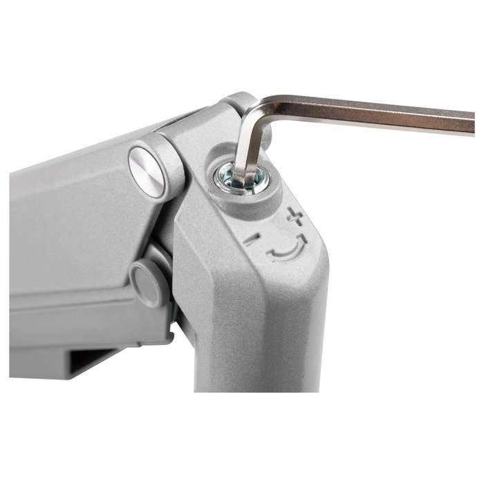 EQUIP 650112 Soporte de Monitor para Escritorio 17" a 32" Plata - Brazo de Montaje por Pinza/Atornillado, 100 x 100 mm, 9 kg