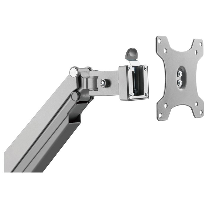 EQUIP 650112 Soporte de Monitor para Escritorio 17" a 32" Plata - Brazo de Montaje por Pinza/Atornillado, 100 x 100 mm, 9 kg