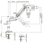 EQUIP Soporte Articulado para Monitor 17-32 pulgadas 650112 Plata