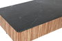 DKD Home Decor Mesa Centro Moderno Negro Natural Acacio Marmol 115 x 65 x 45 cm