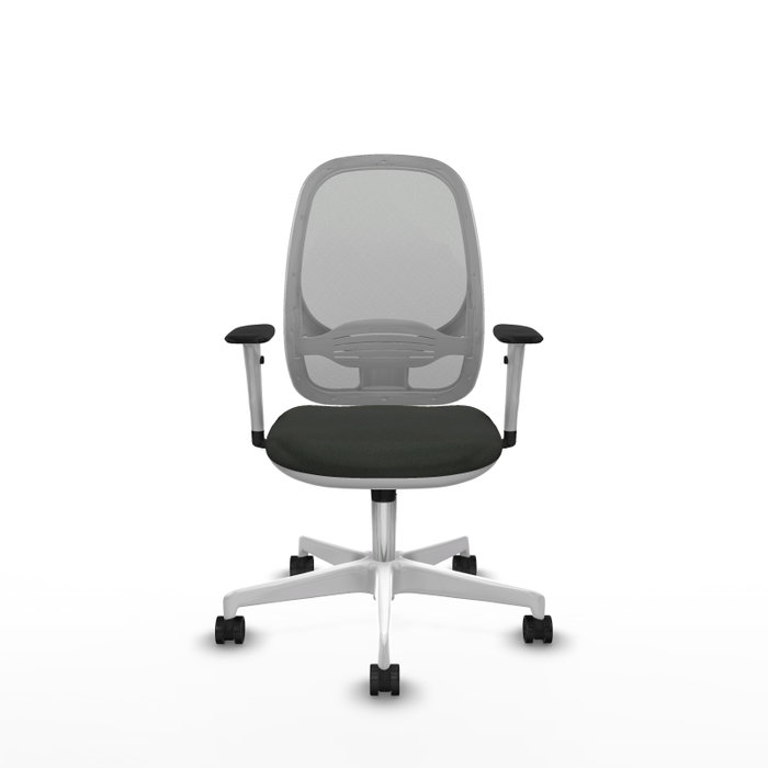 PIQUERAS Y CRESPO Silla de oficina Cilanco con mecanismo Sincro, Negro y Gris