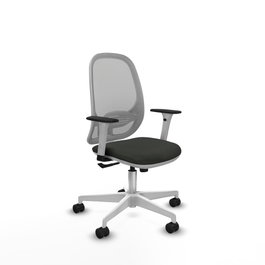 PIQUERAS Y CRESPO Silla de oficina Cilanco con mecanismo Sincro, Negro y Gris