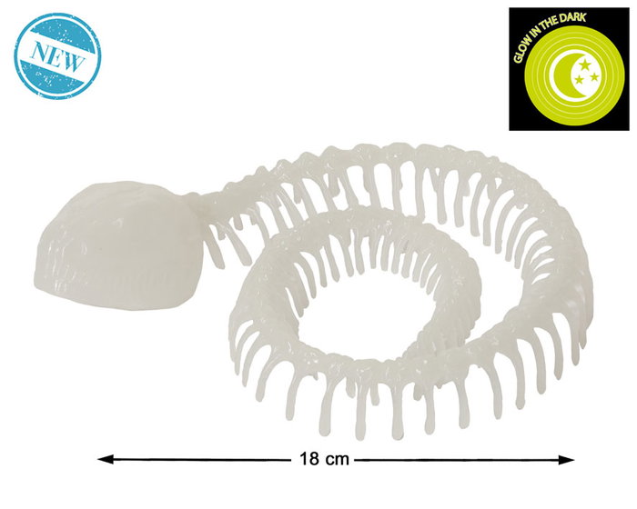 Serpiente Esqueleto Decoración Halloween Brillo Oscuridad Serpiente Esqueleto Decoración Halloween Brillo Oscuridad