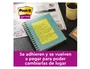 Post-it Bloc de Notas Adhesivas Super Sticky 152x101 mm, 45 Hojas, Colores Neón, Pack de 4 Unidades