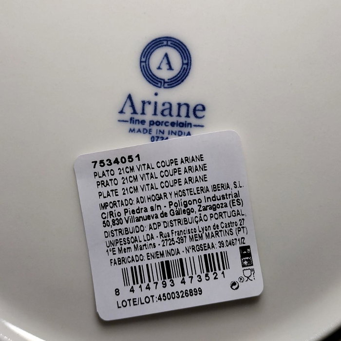 Ariane Plato Espresso Prime Blanco Ariane Plato Espresso Prime Blanco