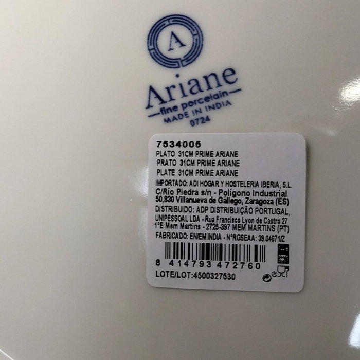 Ariane Plato Espresso Prime Blanco Ariane Plato Espresso Prime Blanco