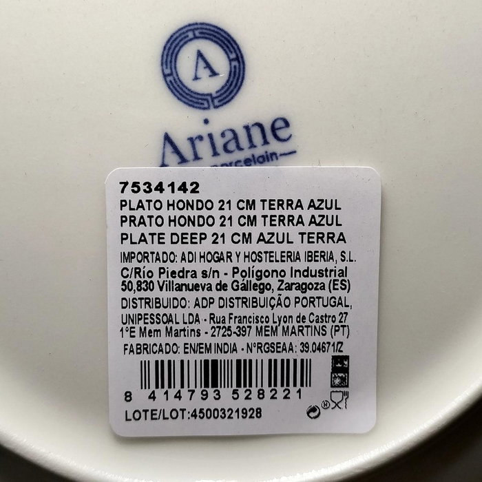 Ariane Plato Espresso Prime Blanco Ariane Plato Espresso Prime Blanco