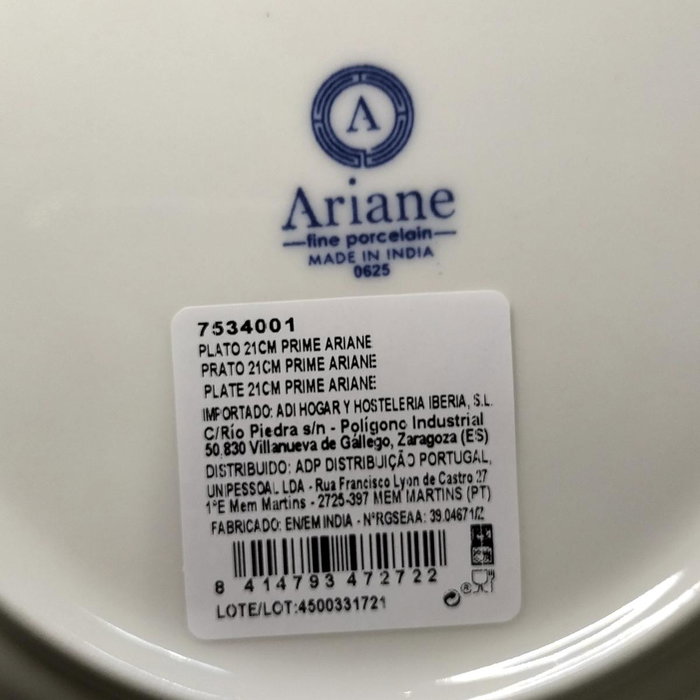 Ariane Plato Espresso Prime Blanco Ariane Plato Espresso Prime Blanco