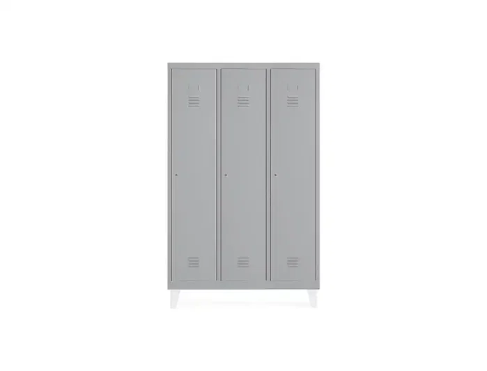 Rocada Taquilla Metálica 3 Módulos x 3 Puertas Gris 910x500x1800 mm Rocada Taquilla Metálica 3 Módulos x 3 Puertas Gris 910x500x1800 mm