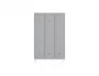 Rocada Taquilla Metálica 3 Módulos x 3 Puertas Gris 910x500x1800 mm