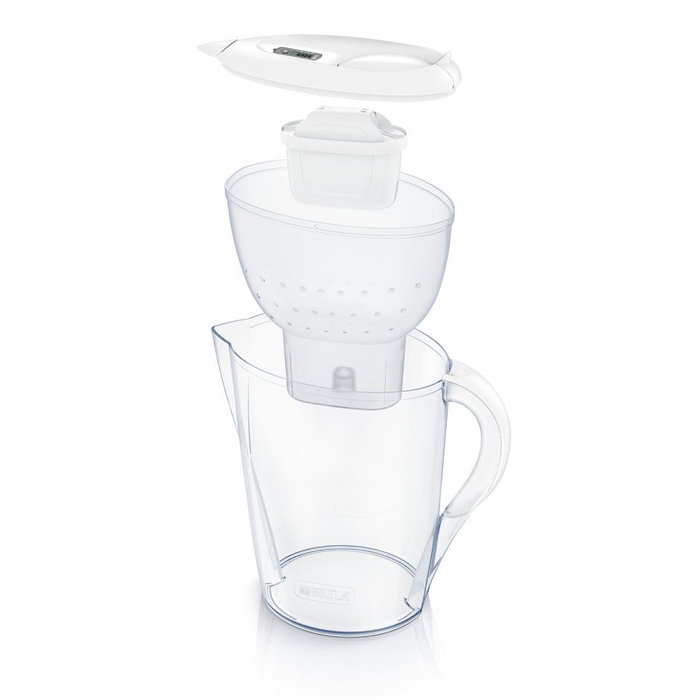 Brita Jarra filtrante Marella azul de 2,4l con 2 filtros Maxtra Pro