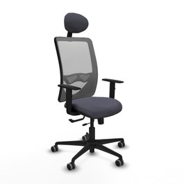 PIQUERAS Y CRESPO Silla de oficina Zulema Gris con Mecanismo Sincro/Traslack