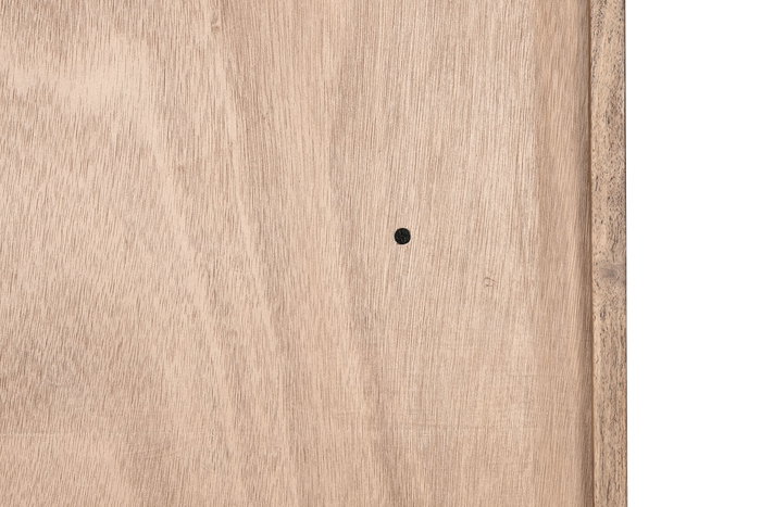 DKD Home Decor Armario Alpino Marron Claro Acacia 90 x 45 x 160 cm con 3 Cajones y 3 Puertas