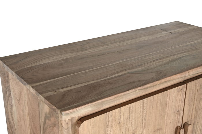 DKD Home Decor Armario Alpino Marron Claro Acacia 90 x 45 x 160 cm con 3 Cajones y 3 Puertas