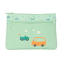 Estuche Escolar Safta Coches Coches Verde 23 x 16 x 3 cm