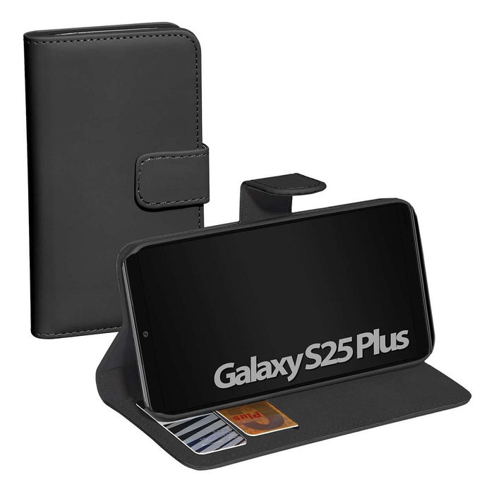 PEDEA Funda Libro Classic fr para Samsung Galaxy S25+ 5G, Cierre Magnético, Negro - 111600005