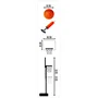 Marvel MAR3496273306326 Aro de Baloncesto Infantil con Soporte Ajustable de 155 cm