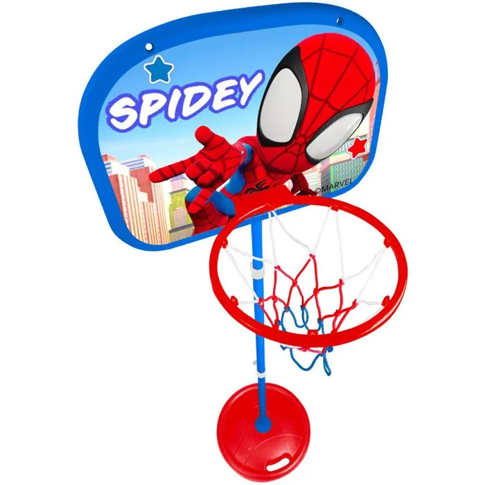 Marvel MAR3496273306326 Aro de Baloncesto Infantil con Soporte Ajustable de 155 cm
