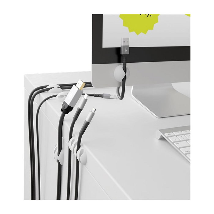 Goobay Clips para cables blanco Goobay Clips para cables blanco