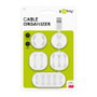 Goobay Clips para cables blanco