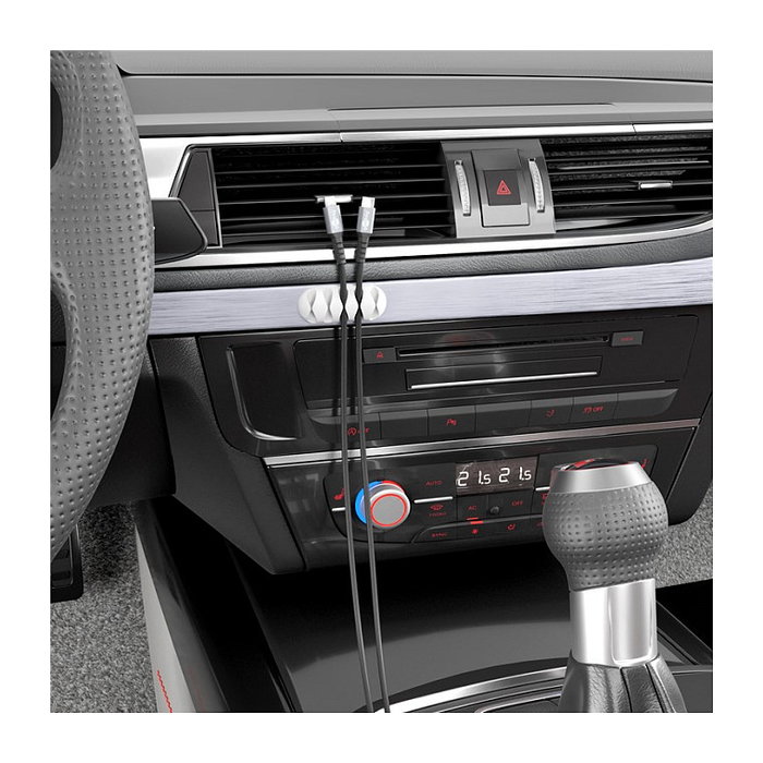 Goobay Clips para cables blanco Goobay Clips para cables blanco