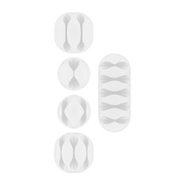 Goobay Clips para cables blanco